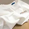 Novas Camisetas de Algodão Puro de Manga Curta para Homens e Mulheres 2025, Camisetas Brancas Soltas Versáteis para o Verão, Camisetas Básicas, Trbottomy