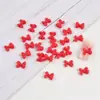 Mini Accesorios para Uñas con Forma de Moño Gelatina Tridimensional Pequeños Moños Flotantes Moños Transparentes de Hielo Pegatinas de Pedrería para Uñas Uñas Portables