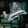 Funda de almohada de seda de color liso de doble cara para belleza, seda de morera, seda de hielo, venta al por mayor de fabricante único, funda de almohada de seda