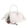 Bolso Retro Simple y Versátil para Mujer 2025 Invierno Nuevo Estilo Lujo Accesible Bolso de Hombro Cruzado Tipo Bowling de Gama Alta