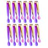 Fabricante de origen Juego de 12 piezas 304 Acero inoxidable Pinzas para azúcar Pinzas para hielo Transfronterizo 11cm Mini pinzas para hielo Pinzas para cubos de azúcar Pinzas de servicio