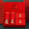 Ropa interior roja Longsha Benmingnian Calcetines de algodón para el Año de la Serpiente para hombre Bóxers rojos grandes para boda para niños