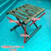 Mazar de Hierro para Entrenamiento de Estudiantes al Aire Libre con Respaldo Camping Pesca Bocetos Silla de Ocio Puesto de Barbacoa Plegable Mazar Plegable