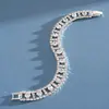 Pulsera de Hebilla de Bloqueo Hueca Cruzada Redonda y Cuadrada Incrustada con Diamantes Transfronteriza Europea y Americana, Lujo Ligero, Personalizada, Joyería Sencilla para la Mano para Mujeres