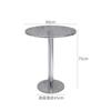 Mesa de comedor y silla de acero inoxidable plegable de acrílico transparente con combinación de cafetería de estilo industrial y tienda de té con leche de celebridades de Internet