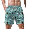 Impresión digital 3D traje moda pantalones cortos de playa fabricantes suministro mapa se puede determinar