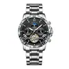 Reloj Glenn Brand para Hombre Moda Reloj Hueco Automático Mecánico Resistente al Agua Luminoso Negocios Casual Reloj para Hombre