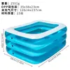 Venda Direta de Fábrica Piscina Inflável Três Camadas Adulto Criança PVC Espesso Retangular Piscina para Brincar na Água Dobrável Conveniente