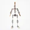 Estudio Stop-Motion/Esqueleto de Personaje de Animación Stop-Motion Todo Metal Esqueleto de Acero Inoxidable Figura Animada DIY Flexible y Resistente al Desgaste
