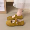Zapatos Mary Jane delicados, diseño nuevo, estilo retro francés, combinados con zapatos de tacón bajo para mujer 2026, zapatos Birkenstock de suela blanda
