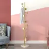 Cabide de Chão Multifuncional Anticolisão Design Arredondado Cor Simples Sala de Estar Quarto Armazenamento Mochila Cabide