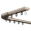 Jianmei Aluminio Engrosado Silencioso Superior A Prueba de Fugas Curva Gancho para Cortina Deslizante Riel Invisible Montaje Superior