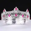 Festa de Coroação Europeia e Americana Transfronteiriça Coroa Barroca Redonda Coroa de Noiva Liga de Liga Estilo Palácio Retrô Tiara