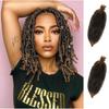 Peluca europea y americana trenza trenzada simulación natural textura de tornillo mango de pelo de oruga pelo trenzado a crochet seda de alta temperatura trenza sucia