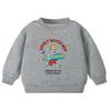 Suéter Infantil Forrado de Lã 2023 Nova Camiseta Infantil de Desenho Animado para Menino Moda Top Quente de Lã para Menina