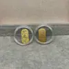 Concha de Agua Oro Puro 999 Tesoro de Riqueza Gato de la Fortuna Pegatina Dorada para Teléfono Móvil Tienda de Oro Promoción de Transmisión en Vivo Regalo para Atraer Clientes