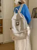 Mochila Escolar para Estudiantes Universitarias con Buen Aspecto, Estilo Ins para Viajes, Ligera, Casual, Versátil, de Nicho y que No Choca
