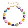 Colar Bohemian Étnico Europeu e Americano Colorido Misturado com Pérola e Concha Feminino Estilo Moda Simples Corrente para Clavícula de Praia