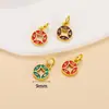 Cobre Chapado en Oro de 18 Quilates Estilo Chino Tradicional Colgante de Gota de Oro para Manualidades Accesorios de Joyería Cuentas Espaciadoras para Collares Materiales
