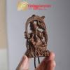 Pingente Esculpido Lua Oca Guanyin Arte Ming Xianyuan Novo Produto Unissex Ornamento Artesanal de Madeira