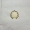 Colgante base de gema de madera ovalada estilo retro con llavero de madera DIY hecho a mano una generación de cabello