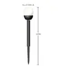 Lámpara Solar de Plástico de Doble Función, Bola de Cristal Agrietado Personalizada de 6 cm, Lámpara de Césped con Enchufe al Suelo, Luz Impermeable para Jardín Exterior