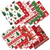 12 Hojas/Paquete Celebración Festiva Navideña Intercambio de Regalos Base de Papel para Decoración Árbol de Navidad DIY Material de Corte Papel Transfronterizo