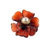 Pinza Francesa Romántica de Flores Clip de Agarre Perla de Alta Gama Pequeño Estilo Chanel Clip Superior para el Cabello Fresco Elegante Pinza Tiburón Accesorios para el Cabello de Mujer