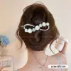 Pinza plana para el cabello que no lastima la parte posterior de la cabeza, adecuada para mujeres con cabello fino, pinza de cocodrilo elegante y exquisita, pasador versátil