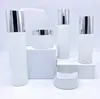 Set de botellas de vidrio cosmético personalizadas de 120 ml para envases de sérum y loción, tarro de crema facial de 50 g, puede ser de marca OEM
