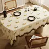 Toalha de Mesa Oval Desenho Animado Impermeável Resistente ao Calor Sem Lavagem Tapete para Mesa de Jantar Tecido com Textura de Linho Toalha de Mesa Luxo Leve Toque de Alta Qualidade Capa para Mesa de Centro