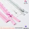 Zíperes Abertos Coloridos Personalizados de Fábrica 25-90cm, Tamanho 3 Nylon para Roupas de Proteção Solar, Almofada, Vestuário e Acessórios de Bolsa com Característica de Travamento Automático