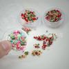 Nueva joyería de perlas para uñas colorida Navidad versátil DIY resaltado accesorios de perlas lote de paquete de material para uñas de Navidad
