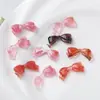 Lindo Multicolor Acrílico Imitación Piedra Mariposa Perforada Pajarita Hecho a Mano DIY Adornos para el Cabello Pulsera Joyería con Cuentas Accesorios