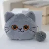 Bolsa de monedas de peluche de gato linda al por mayor muñeco de juguete llavero de peluche muñeco de boda muñeco pequeño