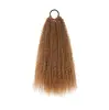 Tranças de Peruca para Mulheres, Rabo de Cavalo Espiral Enrolado Moderno Europeu e Americano, Cabelo Longo Cacheado, Rabo de Cavalo Duplo Leve, Cabelo Liso