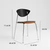 Mesa y Sillas de Comedor de Madera Maciza, Sillas de Comedor de Lujo Ligero, Sillas de Hierro para Cafetería y Uso Doméstico, Sillas de Diseñador con Forma de Pájaro
