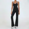 Venta al por mayor transfronteriza de ropa de yoga, monos deportivos europeos y americanos de Pilates para mujer, ropa de fitness adelgazante con hermoso diseño en la espalda, una pieza envío directo