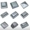 Tapa Final de Tubo Cuadrado de Hierro Tapa de Barandilla Estampado Sellado Tapa de Poste Tapa Superior Barrera Tapa de Bola para Tubo Redondo Acero Zinc Cabeza de Columna Decorativa