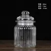 Pote de Chá de Vidro Transparente com Tampa, Pote Hermético de Grau Alimentício para Armazenamento, Recipiente para Armazenamento de Alimentos, Garrafa Dosadora