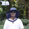 Sombrero de Sol Anti-Mosquitos con Cubierta Facial para Hombres, Sombrero de Pescador para Verano al Aire Libre con Protección Solar y Cubierta Facial, Sombrero de Sol para Hombres