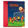 Nuevo Set de Tarjeta de Felicitación y Sobre con Temática de Fútbol Amazon Temu Tarjeta de Celebración Exclusiva para Eventos de Fans