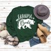 Tops de mujer de otoño e invierno de Amazon, suéter de manga larga con estampado de letras de abuela oso transfronterizo europeo y americano