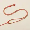 Colgante de Jade de Doble Color Guanyin Cordón de Maíz de Jade Cuerda para Colgar en el Cuello Estilo de Moda Collar Tejido a Mano DIY Cuerda para Colgante