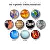 Sistema Solar oito planetas cristal vidro magnético geladeira adesivos Terra universo Via Láctea material didático astronômico modelo magnético