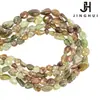 Jinghui Accesorios para joyería DIY cuentas sueltas granada verde natural con 6*8mm hecho a mano semiacabado cristal irregular