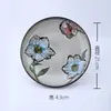 Vajilla en idioma Hua, adecuada para tazón de cerámica de estilo japonés, tazón de arroz simple y creativo para el hogar, tazón de fideos, tazón de sopa, plato, ligero defecto.