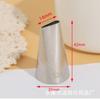 Herramienta de bricolaje para hornear galletas, 6 dientes, de acero inoxidable 304, con forma de rosa y crema, de 1 m, colección mediana