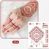 Pegatinas de Tatuajes Temporales de Transferencia al Agua Color Carmesí Boda Mano Pie Cuerpo Tatuaje Temporal Escenario Festival Baile de Graduación Disfraz