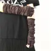 Yifan Outono e Inverno Aquecimento ao Ar Livre Estilo Funcional Escuro Manga de Braço Sem Dedos Cor Sólida Proteção UV Mangas para Exterior